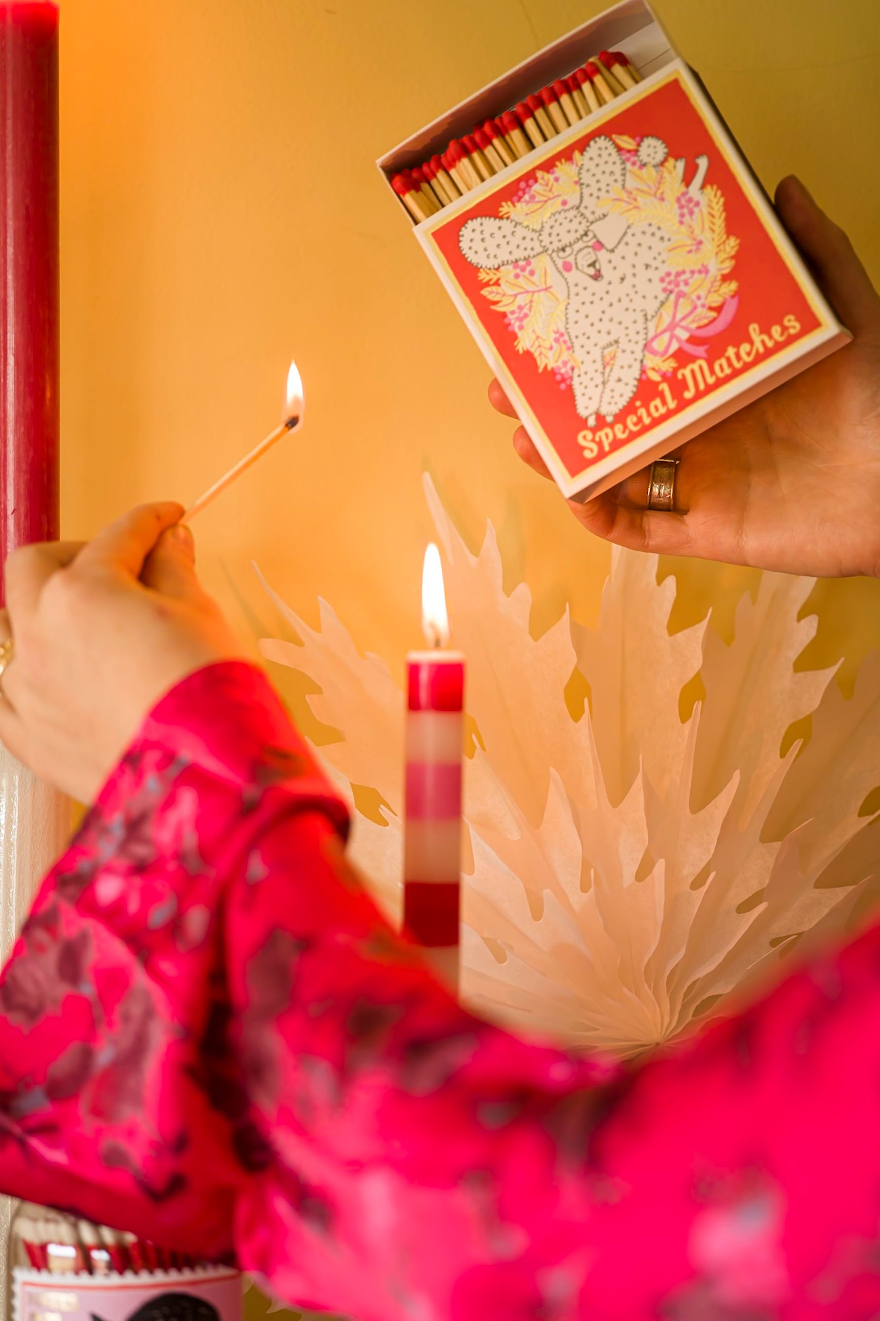 Cerillas de Navidad - cuadradas