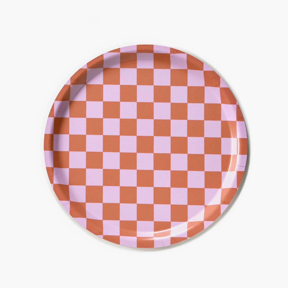 Bandeja redonda para servir "Checker"