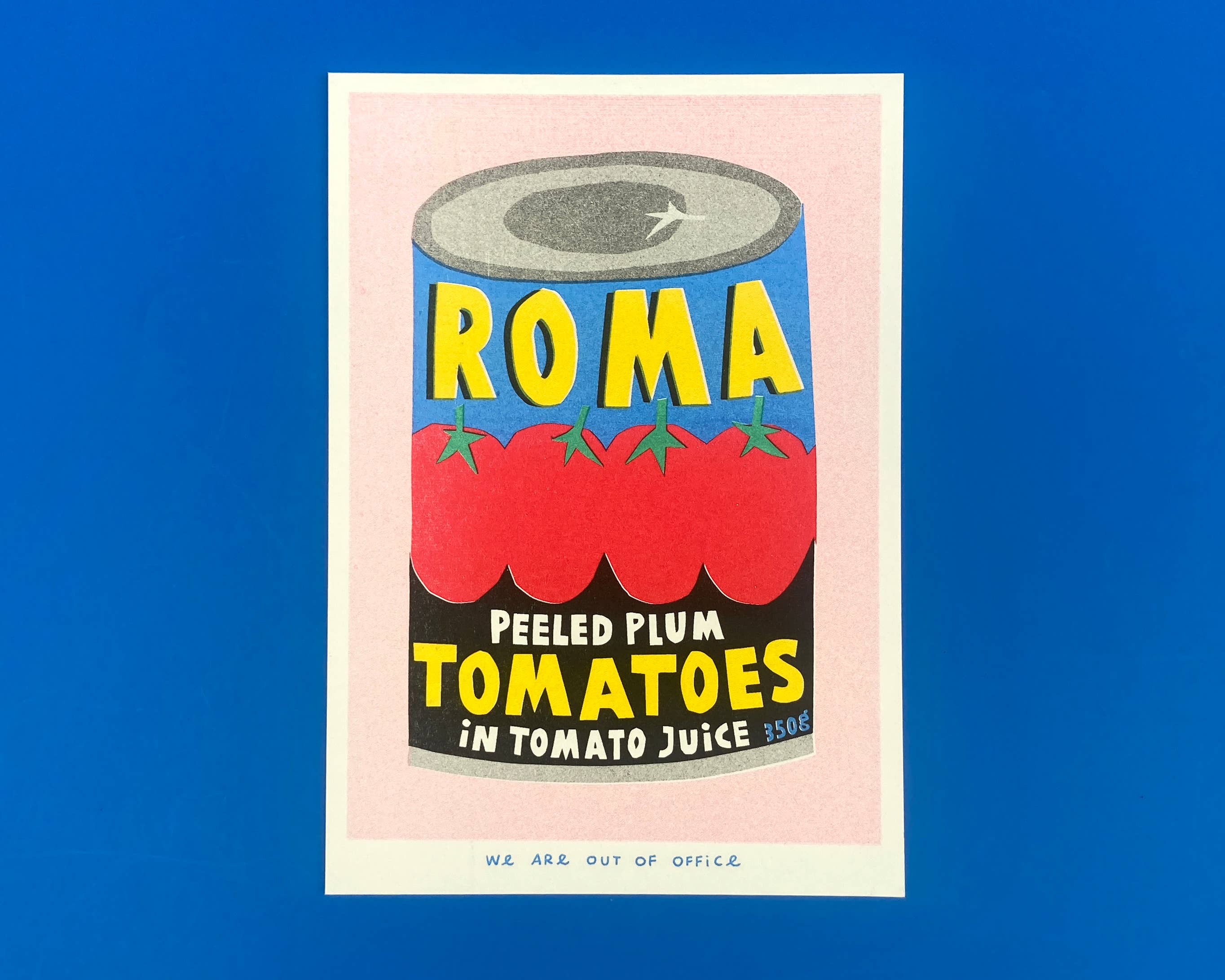 Lata de tomates de ciruela Roma