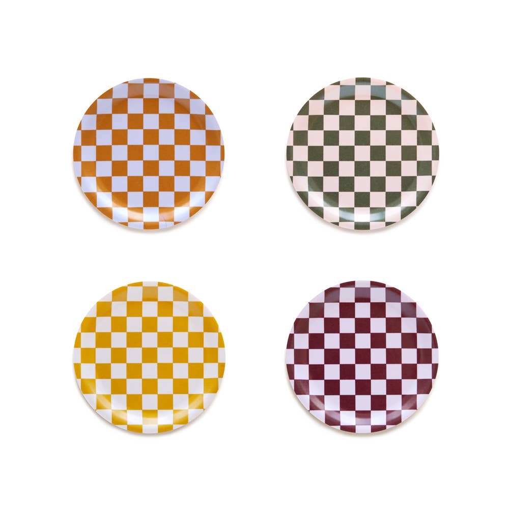 Set de 4 posavasos Checker