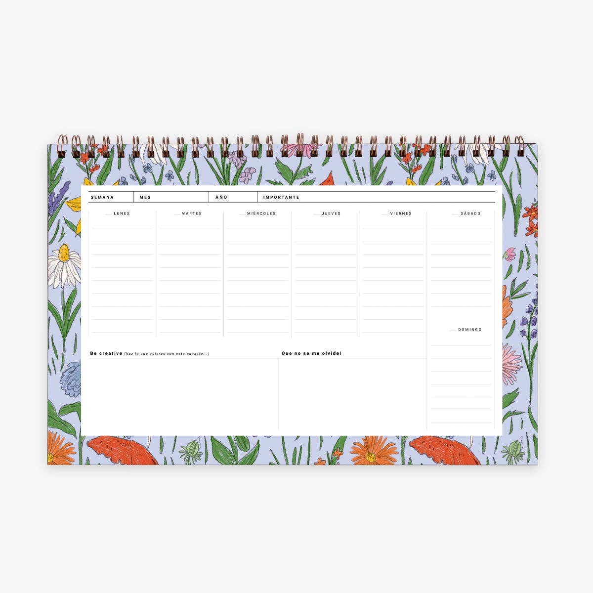 Organizador Semanal "Flores"