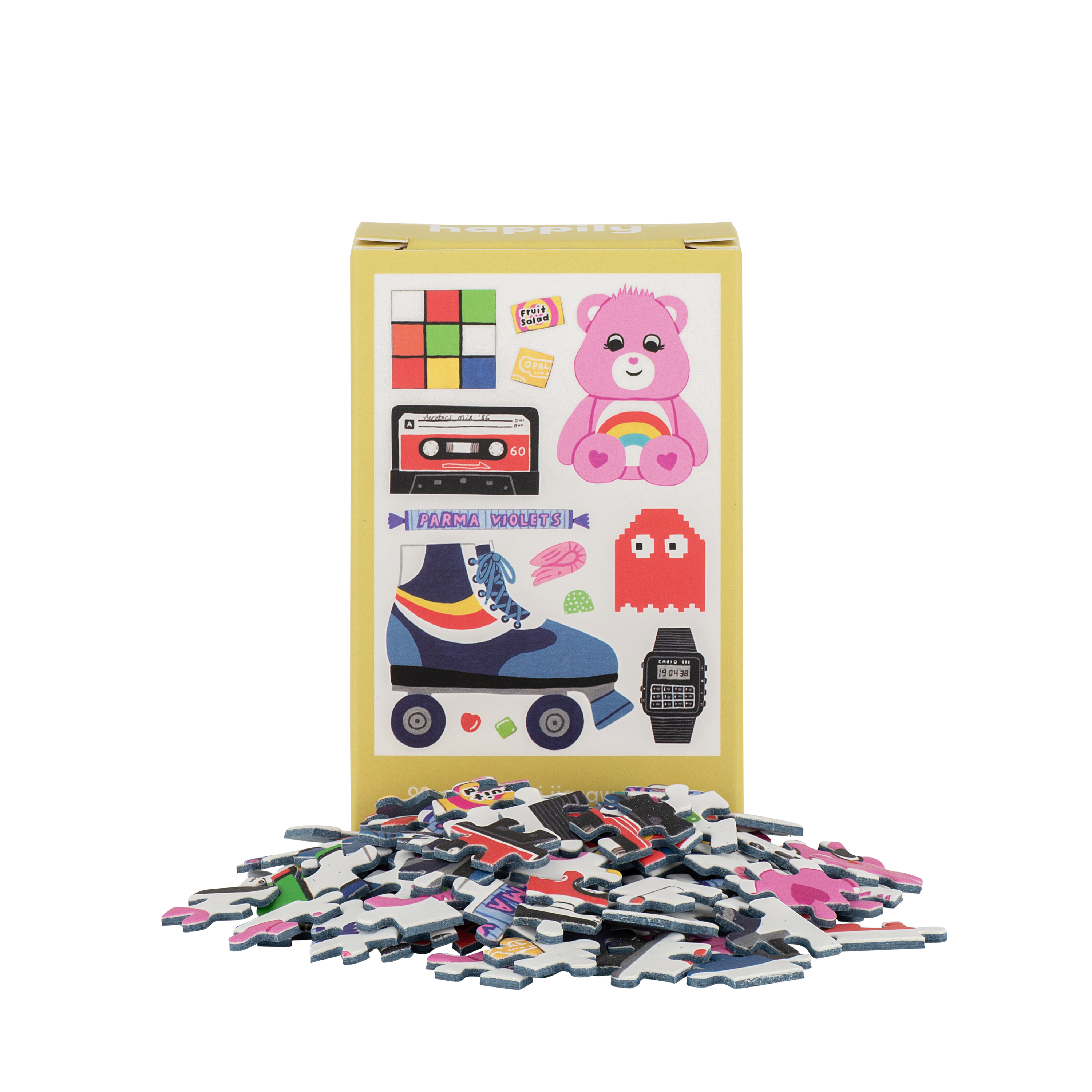 Minirompecabezas retro de los 80, 99 piezas