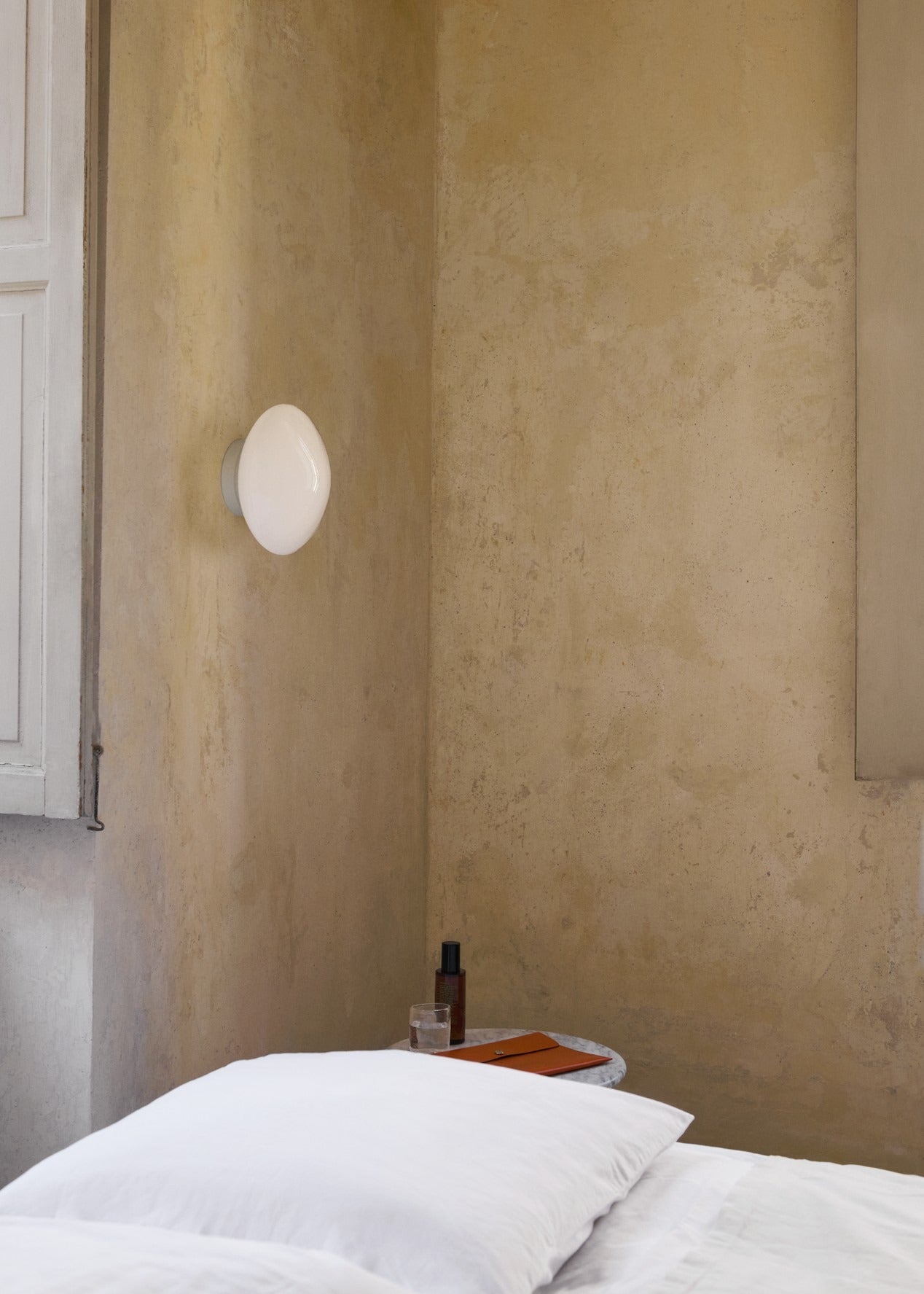Mist Ceiling/Wall Lamp AP22 — ATD_Retail_2025_Mist AP22_Wire Stool VP11_Marble Top Wire Stool VP11