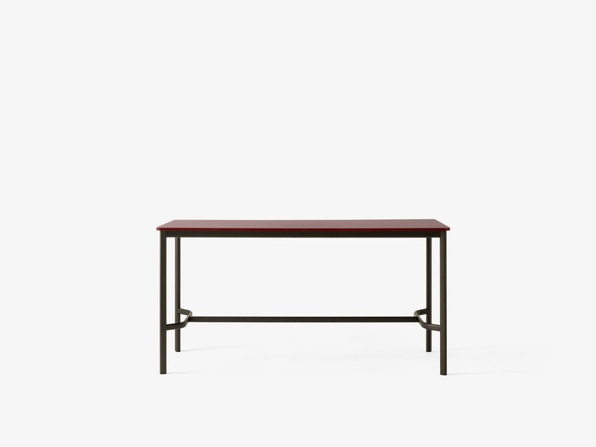 Mesa alta Drip Counter Table HW62 de &Tradition con estructura de aluminio y superficie de linóleo, diseño minimalista de Hee