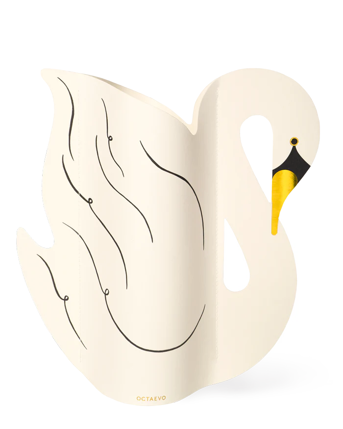 Jarrón de Papel Cisne