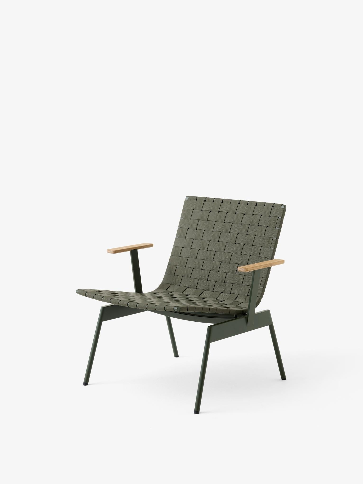 Ville Outdoor Lounge Chair AV45 — Ville Outdoor Lounge Chair AV45_Bronze Green_Angled Front