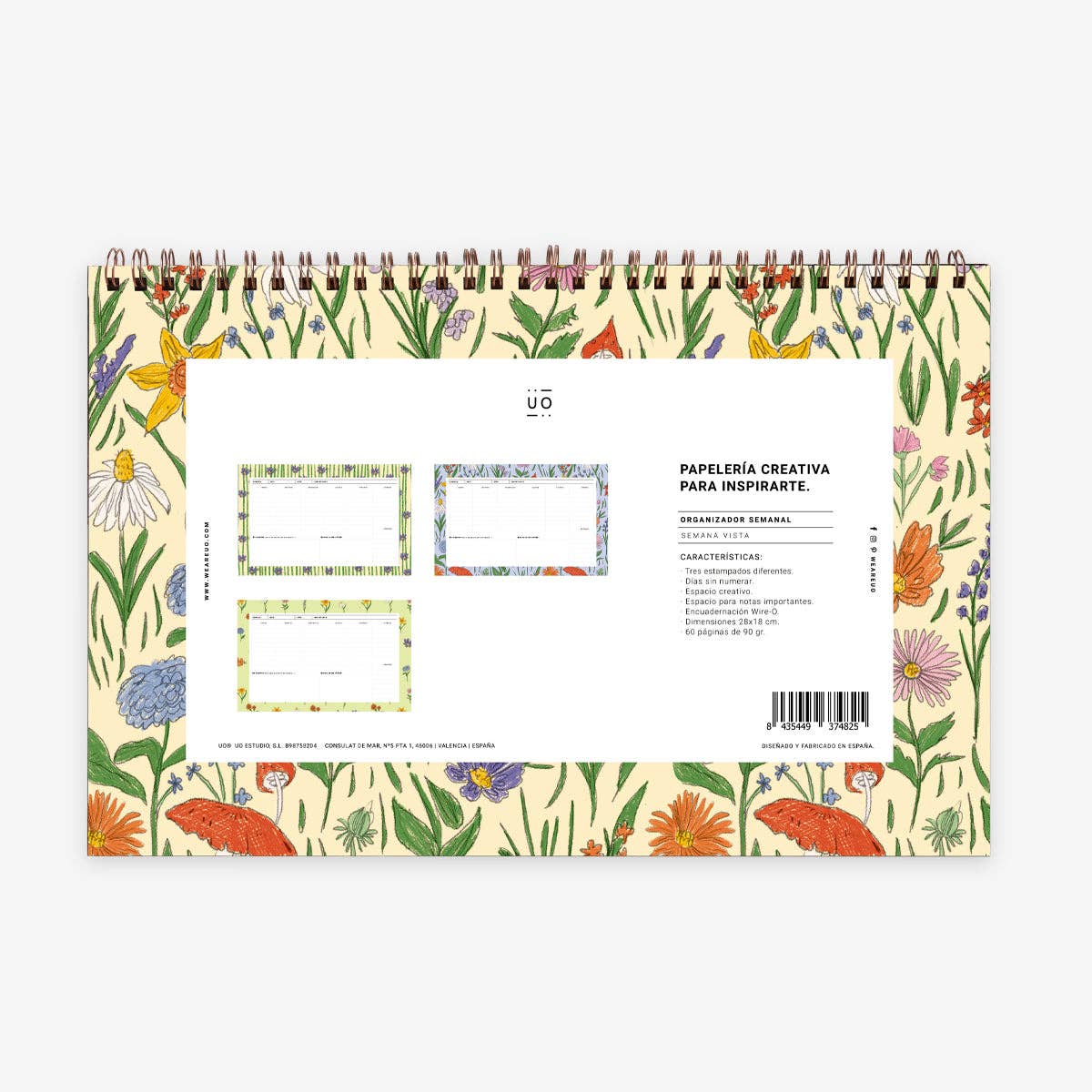 Organizador Semanal "Flores"