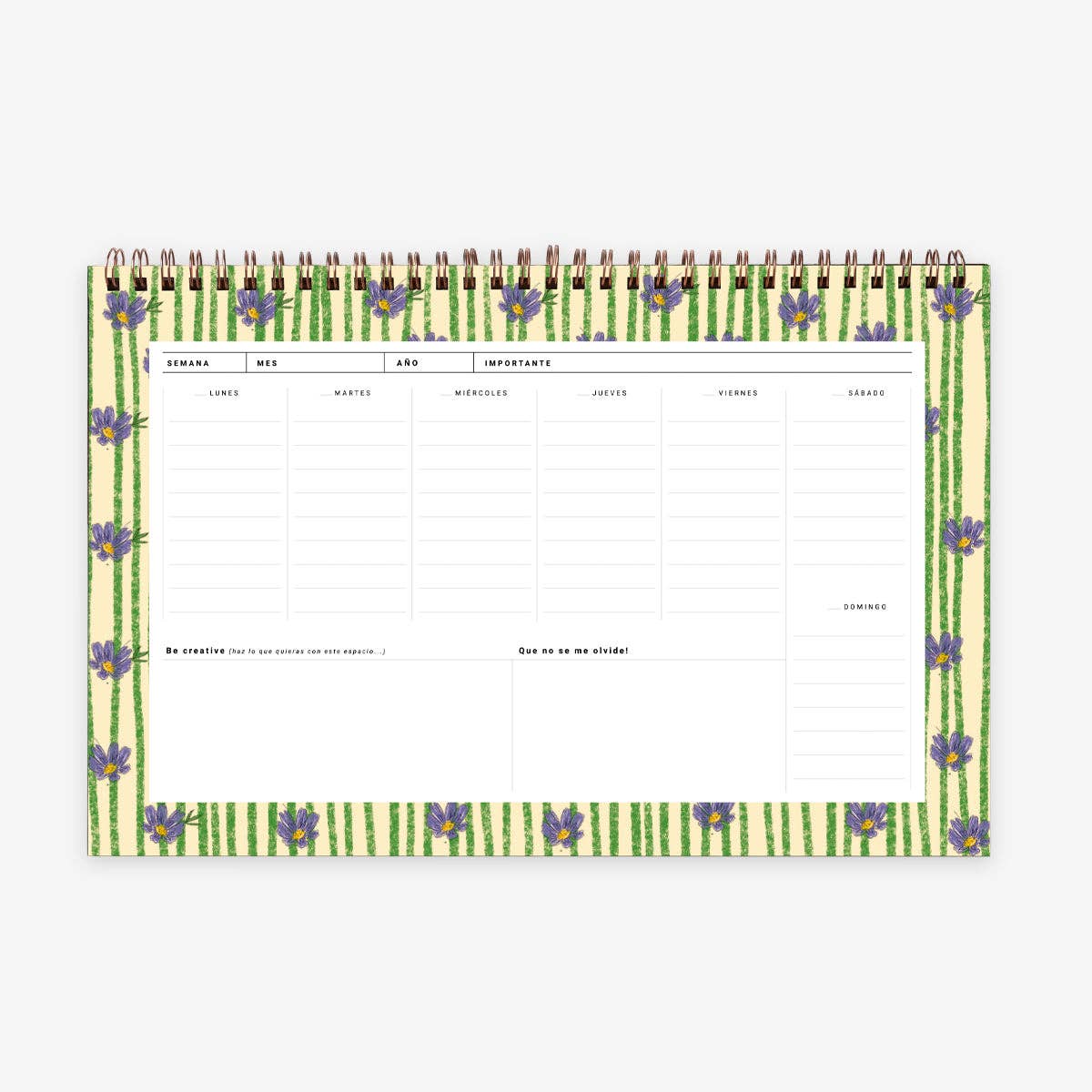 Organizador Semanal "Flores"